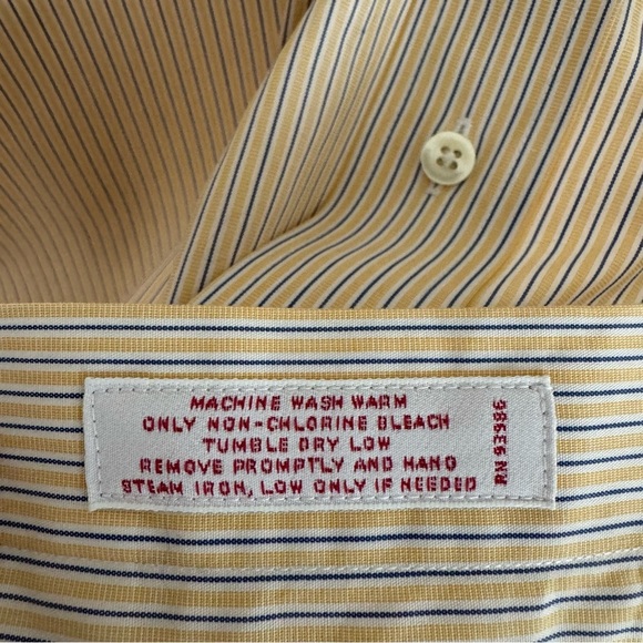 Brooks Brothers The Original Polo Shirt Regular Fit Stripped Non Iron Sz Large - Picture 11 of 17